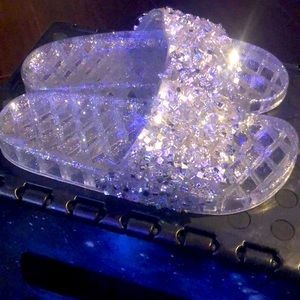 Sparkly Slides✨Size: 5 | Color: Sparkling Silver